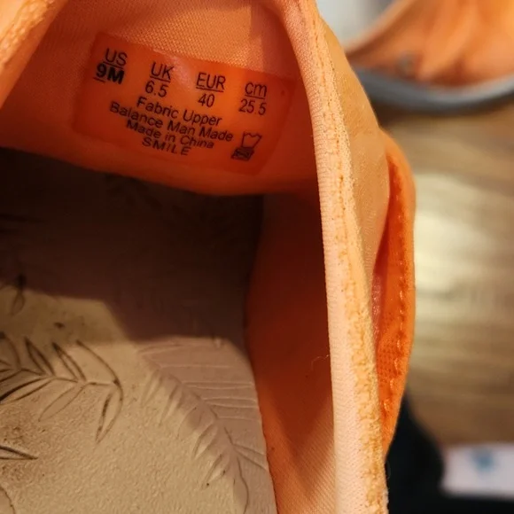 BZees LifeStride Smile Orange Wedge Slide Sandals - Picture 8 of 8